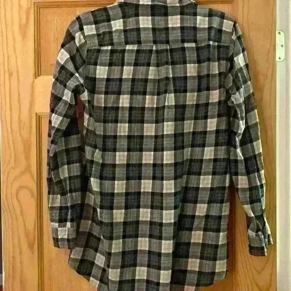 J Crew Half Button Down Flannel - Picture 4 of 5